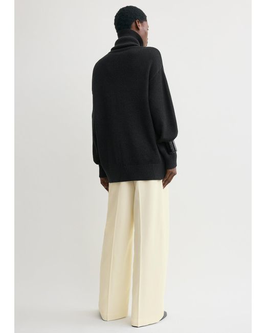 Totême  Black Longline Turtleneck