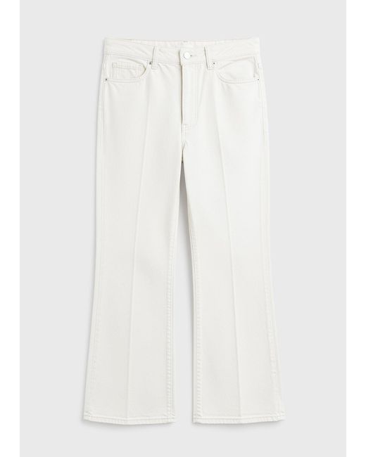 Totême White Kick Flare Denim