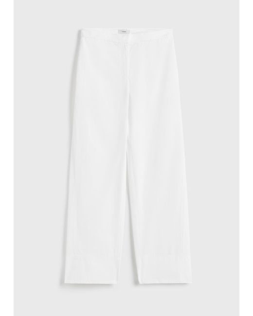 Totême White Twisted Seam Trousers