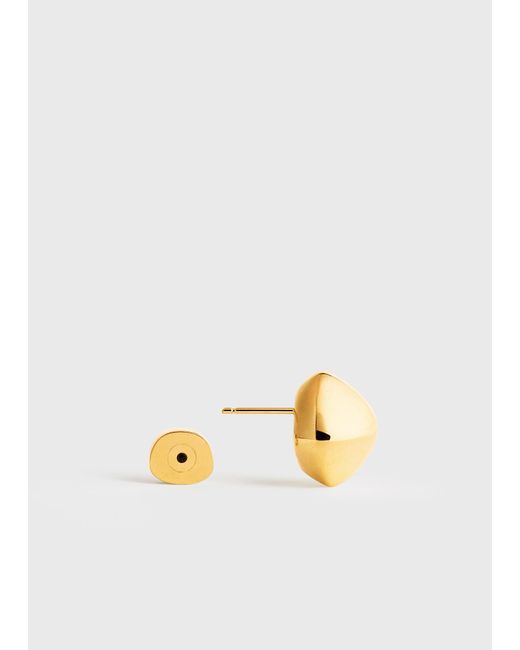 Totême Metallic Pebble Studs