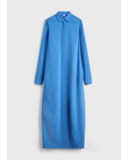 Totême Blue Parachute Shirtdress