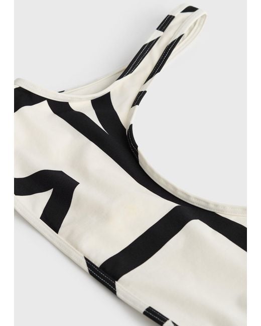 Totême Natural Monogram Bikini Top