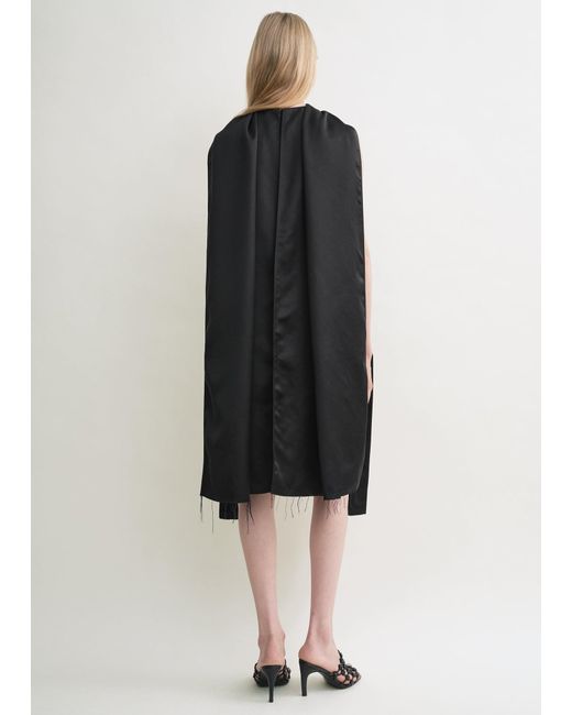 Totême Black Cocoon Scarf Dress
