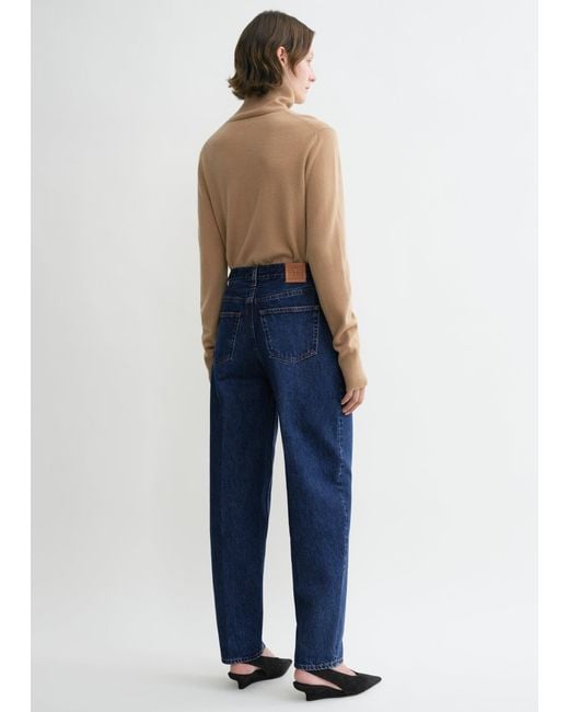 Totême  Blue Wide Tapered Leg Denim