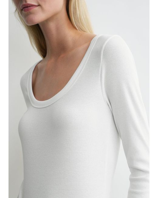 Totême  White Classic Rib Top