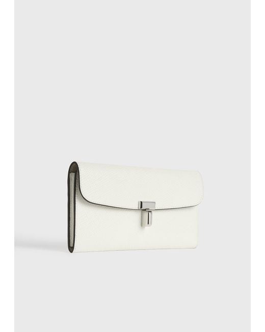 Totême  Natural T-Lock Palmellato-Patent Wallet