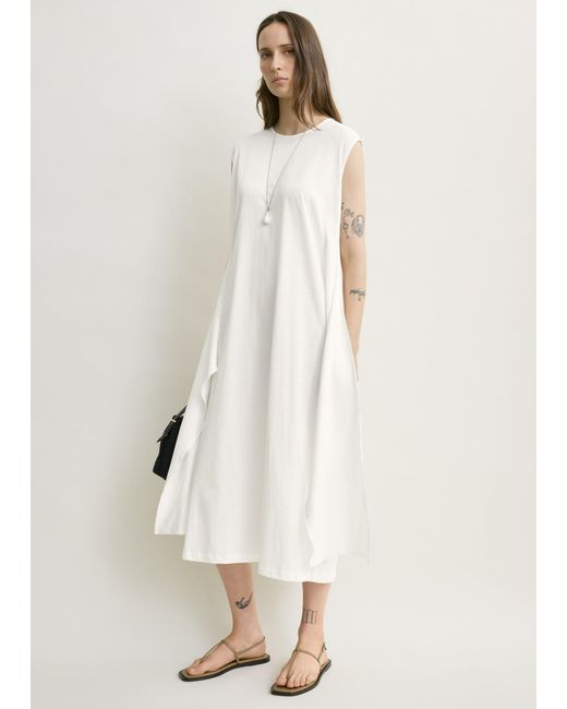 Totême Natural Tie-Waist Jersey Dress