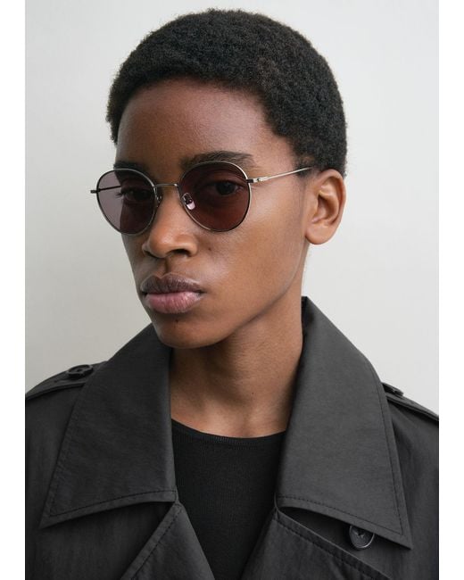 Totême Gray Round Sunglasses