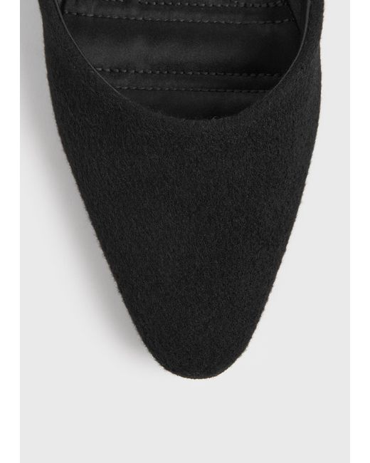 Totême White Wool-Cashmere Lounge Slippers