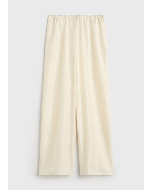 Totême Natural Monogram Silk Pj Bottoms