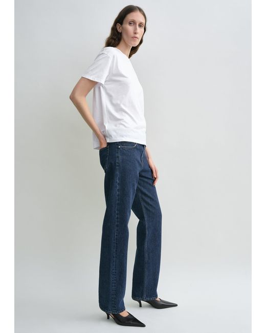 Totême Blue Low Straight Denim