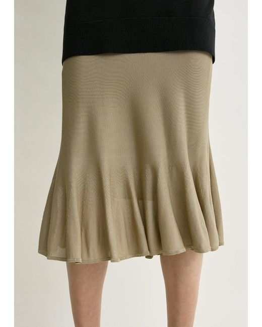 Totême Multicolor Fluted Knit Skirt