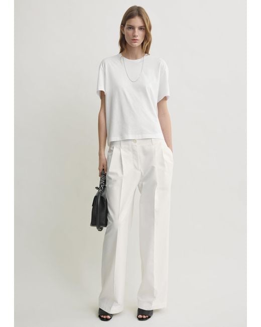 Totême Natural Relaxed Chino Trousers