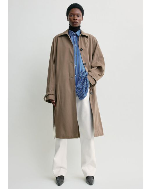 TOTEME Light Spring Trench in White | Lyst UK