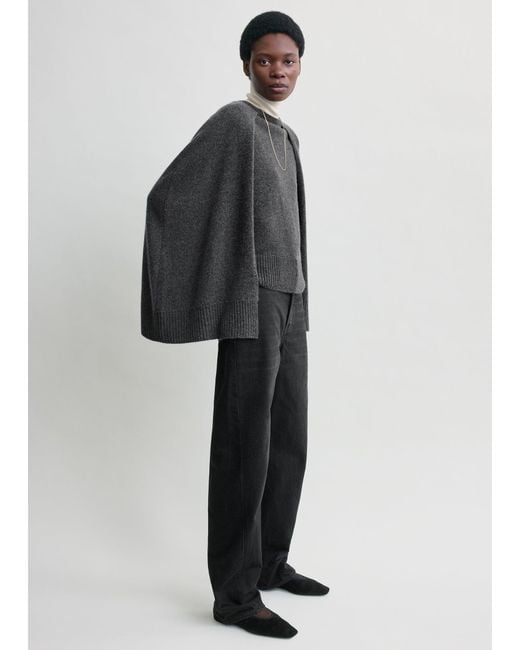 Totême Multicolor Crew Cape Knit Dark
