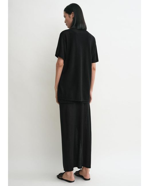 Totême Black Tee Knit