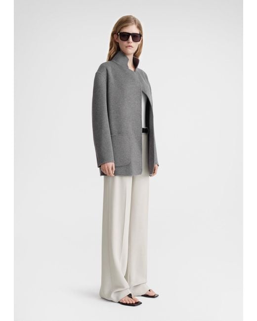 Totême  Gray Patch Pocket Doublé Jacket