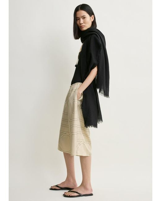 Totême Natural Monogram Silk Pj Culottes