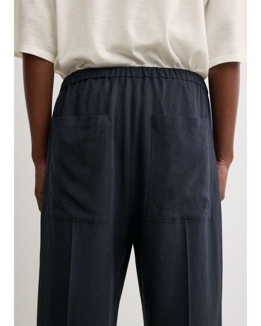Totême Blue Fluid Winter Trousers