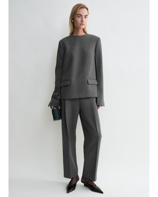 Totême Gray Pocket Top