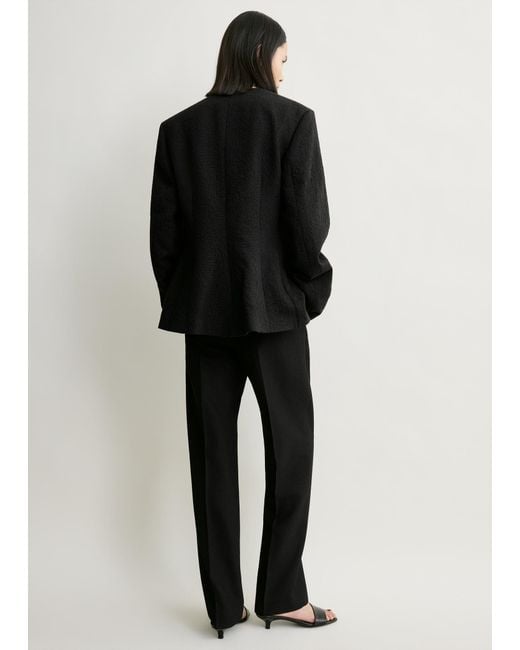 Totême Black Jacquard Cotton Jacket