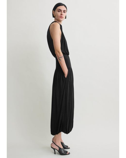 Totême White Soft Gathered Dress