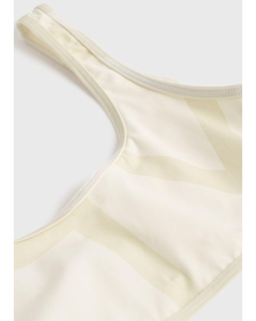 Totême Natural Monogram Bikini Top