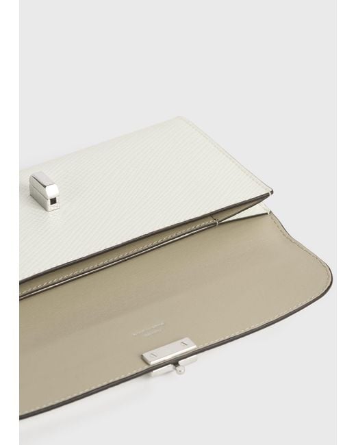 Totême  Natural T-Lock Palmellato-Patent Wallet