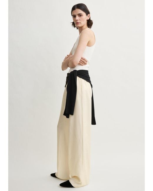 Totême Natural Monogram Silk Pj Bottoms