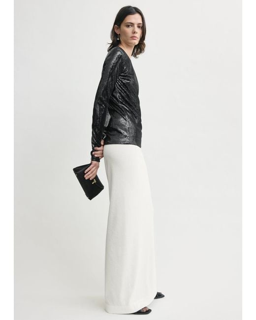 Totême White Sequin Top
