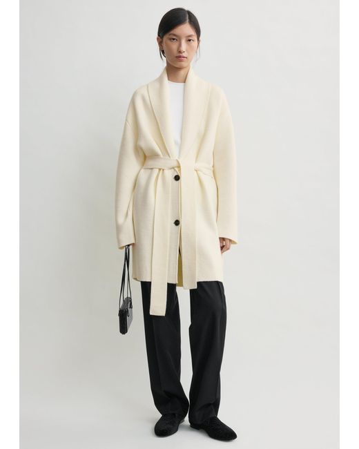 Totême Natural Shawl-Lapel Robe