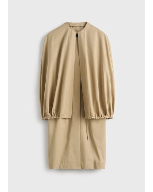 Totême  Natural Detachable Cape Coat