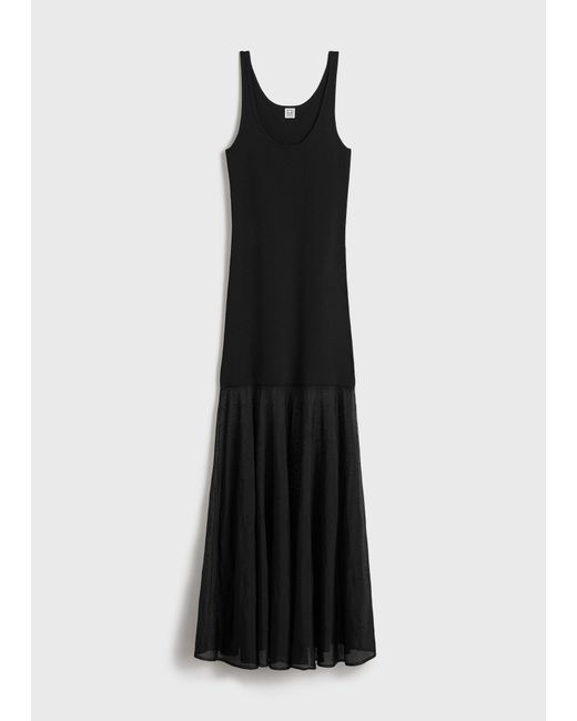 Totême Black Evening Tank Dress