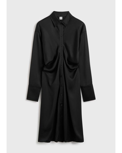 Totême Black Slouch Shirtdress