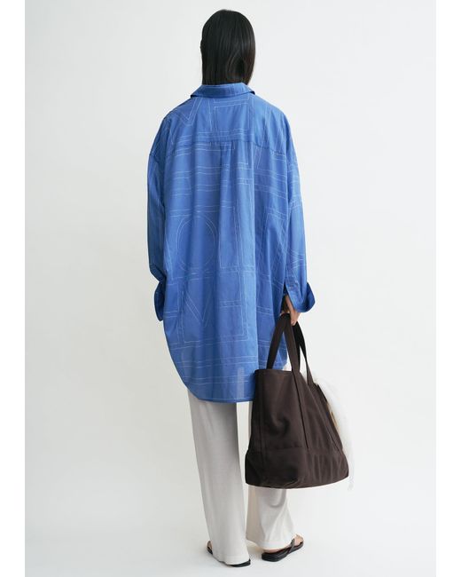 TOTEME Long Summer Shirt in Blue | Lyst