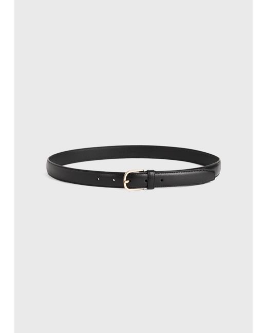 Totême  White Slim Leather Trouser Belt