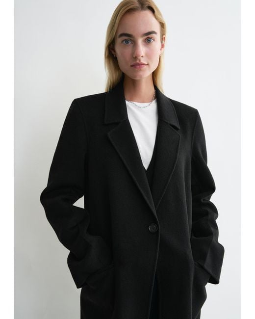 Totême  Black Classic Doublé Coat