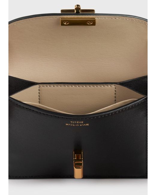 Totême  White T-Lock Leather Cardholder