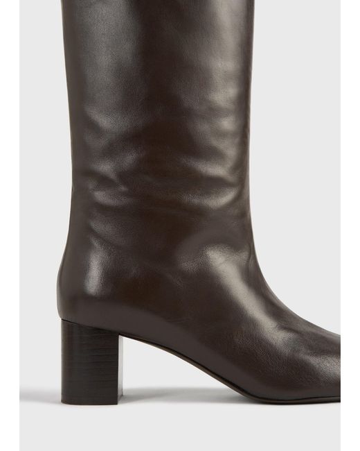 Totême  Brown Downtown Nappa Knee-High Boots
