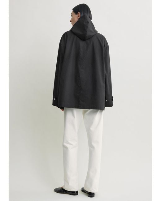 Totême Black Technical Scarf Jacket