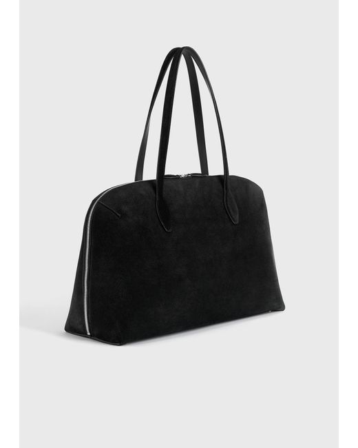 Totême  Black Suede Day Tote