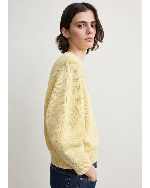 Totême Blue Oversized Crew Knit