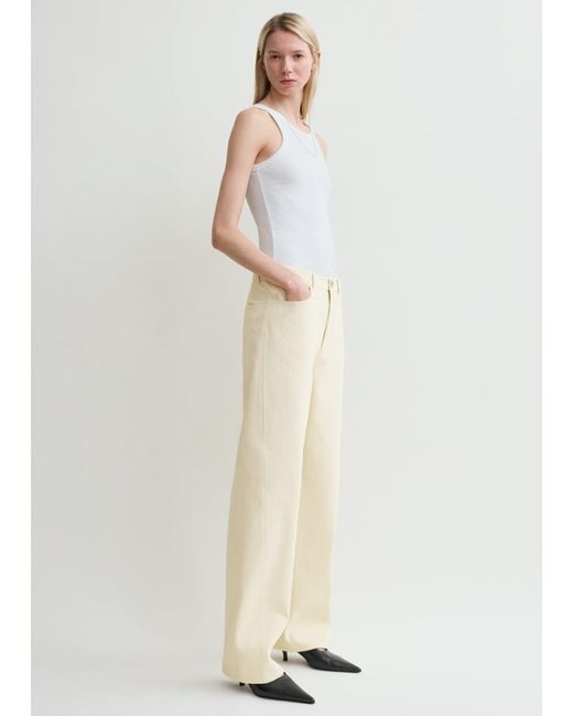 Totême White Curved Rib Tank