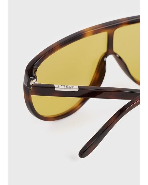 Totême  Natural Shield Aviator Sunglasses