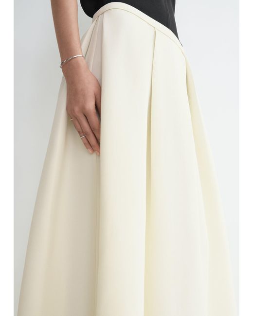 Totême  Natural Wool Silk Twinflower Skirt