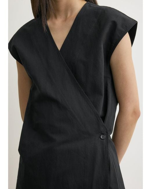 Totême  White Short-Sleeve Wrap Blouse
