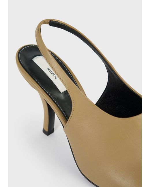 Totême  Natural Contour Nappa Slingbacks