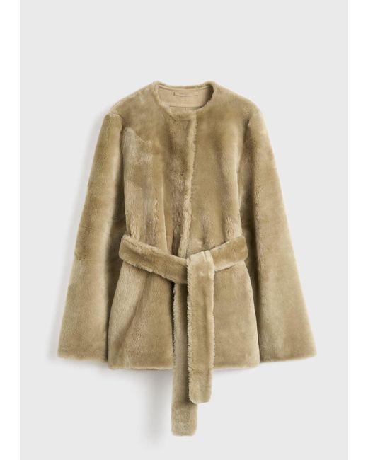 Totême  Natural Plush Shearling Jacket