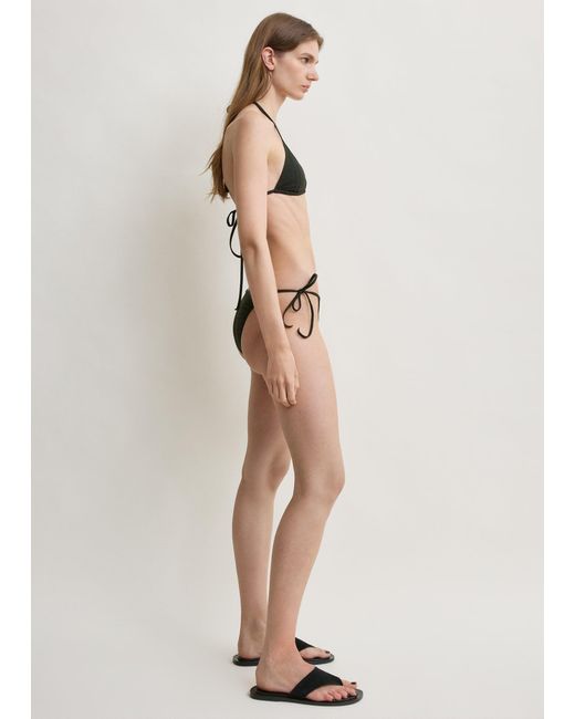 Totême Natural Monogram Pointelle Bikini Bottoms