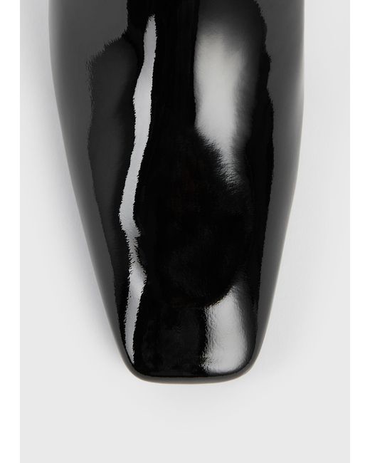 Totême  Black Bar Patent Boots
